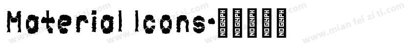 Material Icons字体转换